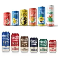 Popular New Sparkling Beverage Manufacturer Carbonated Drinks 24 Cans/Carton 4 Flavours Carbonated Soft Beverage