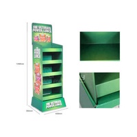 5 Tier Sachet Spice Template Cardboard Display Carton Stand Supermarket Corrugated POP display