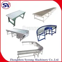 Motorized Industrial Steel Roller Conveyor for Carton Packages Pallets Roller Bed Table Conveyor