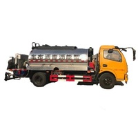 Hotels Asphalt Sprayer 6000L Asphalt Distributor Semi Tank Trailer Poland