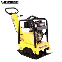 Plate Compacting Reversible Asphalt Diesel Flat Compactor 300kg For Sale