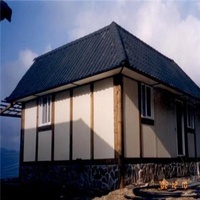 Small U Shape Container villa with Asphalt Roof - Modular villa Building