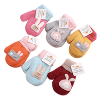 Winter Padded Gloves for Boys and Girls Cartoon Coldproof