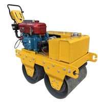 Mini Asphalt Surface Compactor Machinery Shops FVR-600WD Road Construction Material Roller 600kg Vibratory Asphalt Road Roller Cheap Hand Push