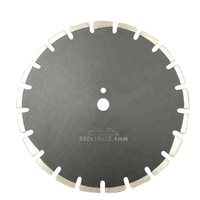 Diamond Segment &amp; 65Mn Steel Body 350mm+ 14inch Pin Hole Laser Welded Segmented Deep Drop Saw Blade For Cutting Asphalt