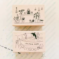 Scrapbooking Diary Decor Wood Stamps Floral Animals Kawaii Bear Cartoon Decoration Bakery Logo Custom
