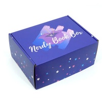 Wholesale Packaging Logo Printing Shoes Cartons Cosmetics Packaging Purple Storage Boxes