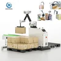 Full Automatic Carton Box Bag Robot Palletizer Factory Price