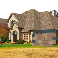 American Shingle Standard Roof Tile Wholesale Cheap Asphalt Fiberglass Tiles 3-Tab China Manufacturer Tejas Asfalticas