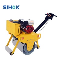 Construction works&#194; &#160; 600mm Single Drum Walk Behind Vibratory Roller Asphalt Road Roller For Sale (SVR-300)