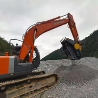 Asphalt Demolition Rock Skid Steer Concrete Hydraulic Bucket Stone Crusher Crusher