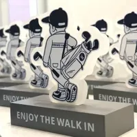 Free Design Acrylic Table Logo Sign Board Stand Cartoon Billboard for Business
