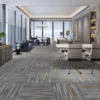 2024 50x50 Square PVC and Asphalt Back Commercial PP Nylon Office Floor Carpet Tiles