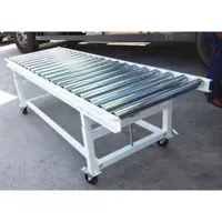 Stainless Steel Motorised Gravity Roller Conveyor Table for Pallet Carton Box Crate