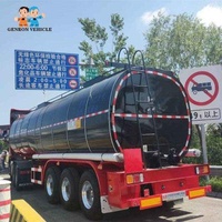 Mechanical Suspension 3 Axles 40T Asphalt Tanker Trailer