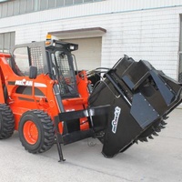 Plant Wheel Trencher for Trenching Fractable Rock, Asphalt and Compact Earth