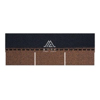 Wholesale Prices in Rupees 3 Tab Brown Roofing Asphalt Shingles Single Layer Composite Roof Tiles for Kerala Mauritius India