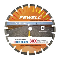 Asphalt Laser Welded 14inch 350*40*3.2/2.2*12/17*21*25.4 Deep Drop Diamond Saw Blade For Wet Cutting Asphalt