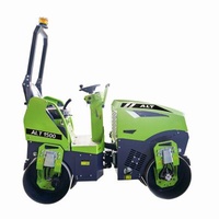 AOLITE Stores 1.5 Ton Walk Behind Ride On Asphalt Paving Machine Road Construction Material Roller With Facmous Brand Engine
