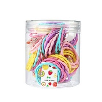 Wholesale Children's hair bands cartoon zipper packaging hair ring colorful high elasticity disposable