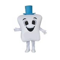 Tooth cartoon figure leads people wear performance doll head cover the opening props COS AD