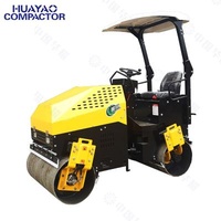 Factory HY-3500 3000KG road roller for sale 3 ton double drum mini asphalt roller mini road asphalt roller for sale
