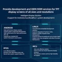 Intelligent Display Solution Support for Android,Linux,Rtos&Muc‘s system development custom tft lcd
