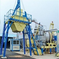 1000kgs Asphalt Output Mobile Asphalt Drum Mix Plant , 20TPH Asphalt Concrete Plant