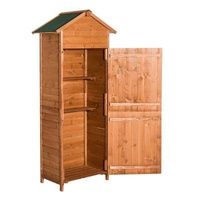 Easily Assembled Garden Storage Shed 2 Shelves Tool House With Asphalt Roof