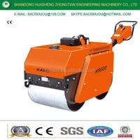 The bestseller! ! ! walk behind mini double steel drum vibratory road roller, asphalt roller (hydraulic drive, electromagnetic clutch) HS600