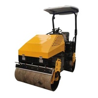 Retail 2.5 Ton Ride On Double Drum Asphalt Vibratory Road Roller Fully Hydraulic