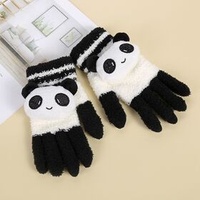 Cartoon Rabbit Touch Screen Gloves Thickening Winter Warm Women Children's