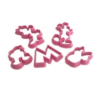 5Pcs DIY Mouse Pattern Biscuit Baking Mold Animal Cartoon Chocolates Cookie Embossing Birthday Wedding Cake Making Kitchen Tools