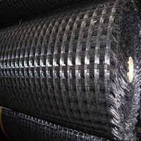 Polyester / PET Asphalt Reinforcement Biaxial Geogrid , Asphalt Road Reinforcement Layers
