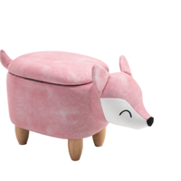 2021 New Christmas cute pouf santa shape children cartoon kids animal stool children footstool
