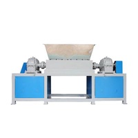 Industry Recycled Plastic Waste Shredder Twin Shaft Shredder Machine Carton Tire Shredder Recycling Machine