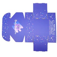 Custom Logo Packaging Cartons Cosmetics Packaging Purple Star Paper Boxes