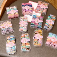 60pcs/box Rubber Band No Harm To Hair Good Elasticity Cartoon Fruit Hair Ring Hair Rope For Little Girl