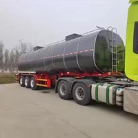 Lower 3 Axles Transport Asphalt Bitumen Tanker Semi Trailer with Heated Truck Trailer