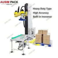 Automatic Carton Tray Single Column Palletizing Machine for Stacking Coordinate Palletizer Robot