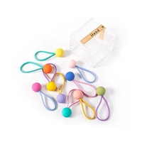 Cartoon children's candy-colored baby rubber bands 10 packs of colored head ropes tied hair