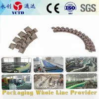 Conveyor used for Production Line Conveying bottles cartons box packaging industry plastic modular conveyor belt