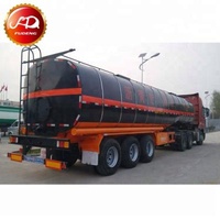 Truck Trailer Liquid Asphalt Bitumen Tank Trailer With Heating System