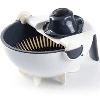 Sustainable Multifunctional Vegetable Slicer Slicer With Asphalt Basket Kitchen 9 In 1 Vegetable And Fruit Slicer Grater