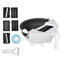 Hotels multifunctional vegetable slicer slicer with asphalt basket kitchen vegetable and fruit slicer grater