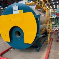 High Efficiency PLC Automatic Diesel Oil Gas WNS Industrial Steam Boiler For Heating Asphalt