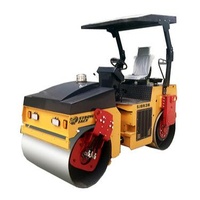 Building Material Stores Factory Price Double Drum Vibratory Compactor 3 Ton Mini Asphalt Diesel Engine Road Roller For Sale