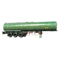 Heated Asphalt Bitumen Tanker Truck Trailer Brand 3 Axles 12 Axles 12 Tire 42 CBM With Insulation