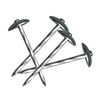 Flat Sale 13g Wholesale 1 3/4" Ring Shank Coil Roofing Nails For Asphalt Shingles"