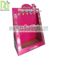 Cardboard counter display with hooks countertop displays pos displays CDU fixtures ENCD002